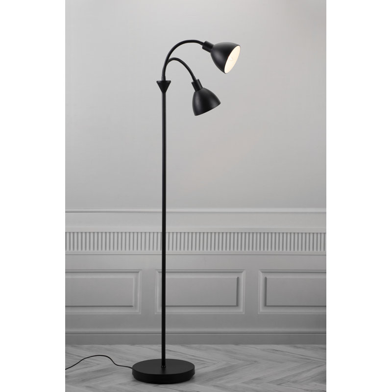Ray 155cm Black Arched Floor Lamp