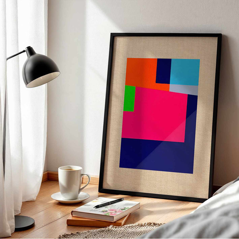 Élégante peinture sur toile encadrée décorative, 29,1 po x 40,9 po | 100% toile avec une épaisseur de 1,4 po | Facile à suspendre au mur avec la quincaillerie incluse | Parfait pour le salon, la chambre à coucher ou le bureau, ou pour de superbes œuvres d'art