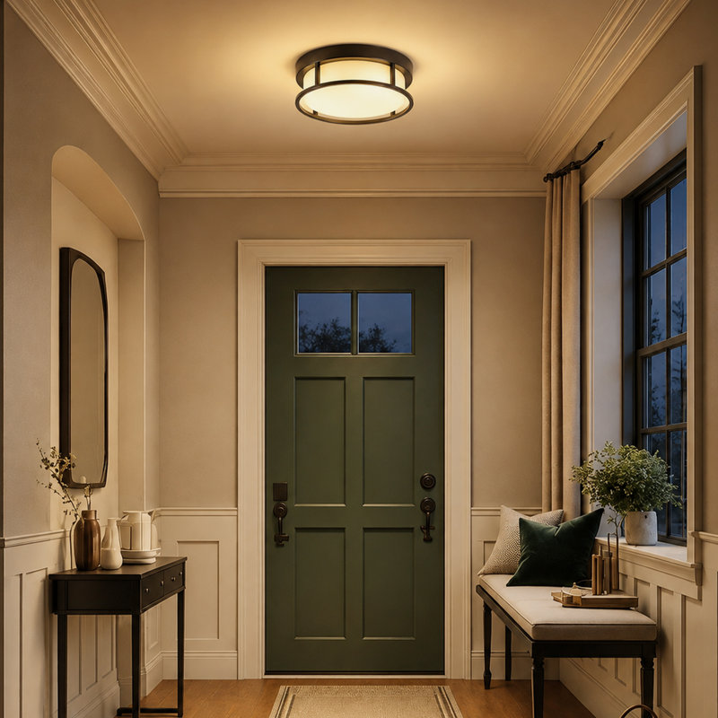 Arath 2-Light Round Flush Mount Ceiling Light
