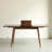 Walnut Colour Solid Oak Round Corner Diagonal Leg Telescopic Table 1.2-1.6M, For 6-8 People To Meet Dining Table Wood (Walnut Colour)