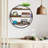 Brayville 3 Piece Circle Floating Shelf with Adjustable Shelves