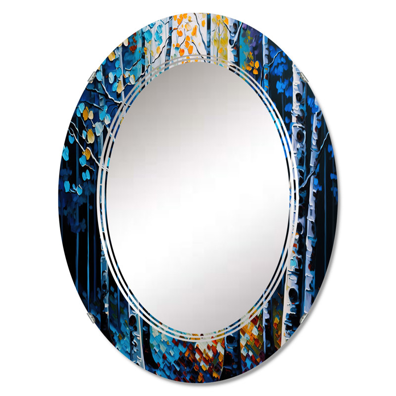 Miroir mural Blue Forest, 30 po x 20 po