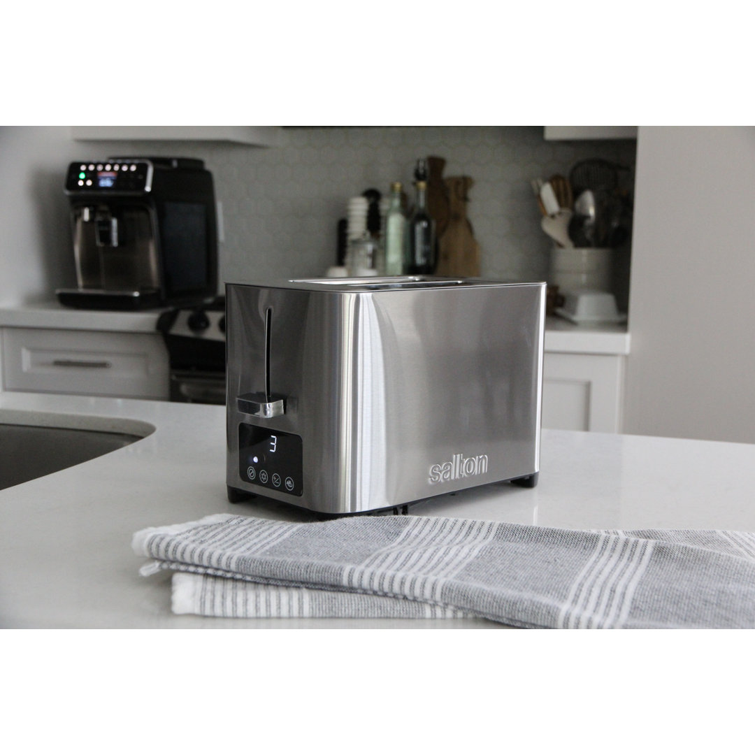 Salton 4 Slice Digital Stainless Steel Toaster Salton