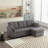 Modular Sectional Sofa L Shaped Modular Couch with Reversible Chaise-1458439920