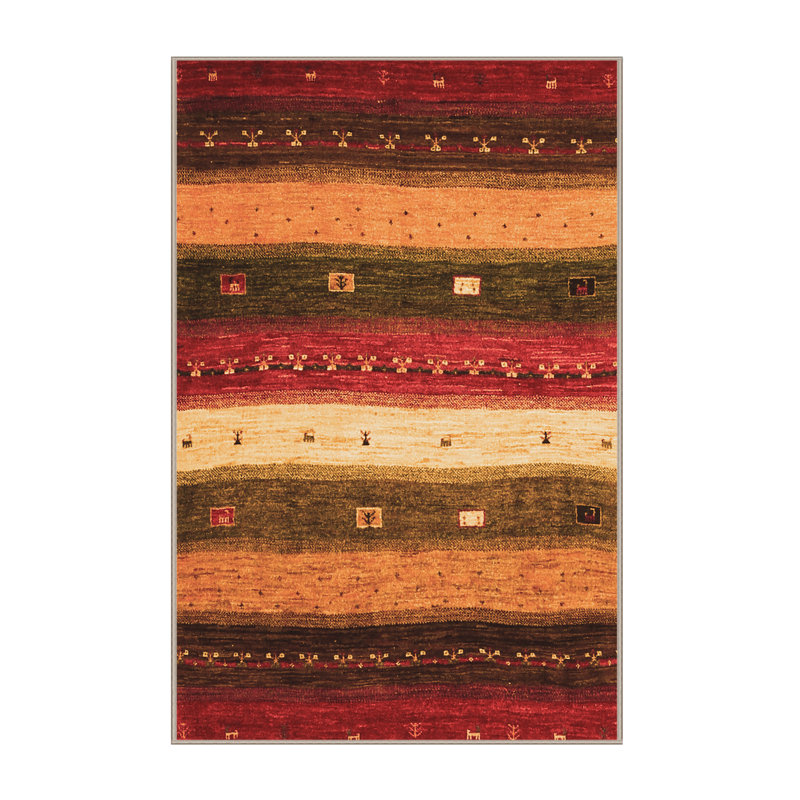 Tapis tissé à la machine Menashe, Rectangle de 5 pi x 8 pi