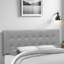 Tête de lit capitonnée en similicuir gris Aubenton H 47,31 po x l 62,88 po x P 2,87 po