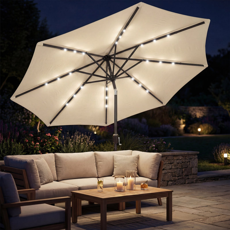 263cm Market Parasol, Beige