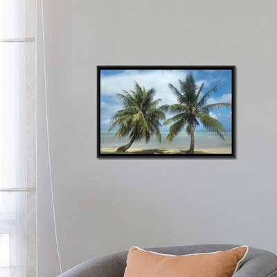 « palm trees, agana beach, guam », reproduction de photo sur toile
