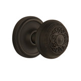 Classic Rosette with Egg & Dart Door Knob