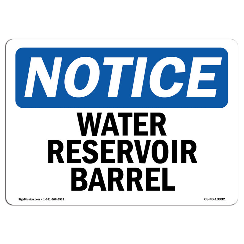 Plaque de réservoir d'eau