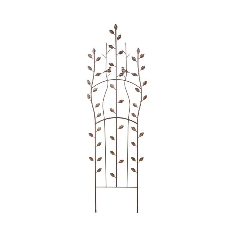 Feuille de métal et treillis d'oiseaux