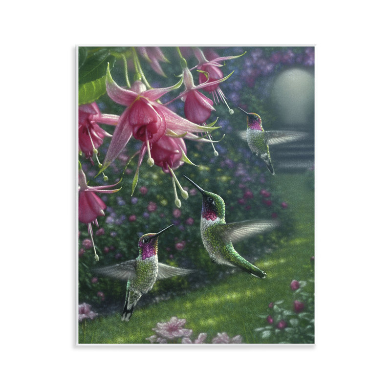 Plaque murale Hummingbird Haven Garden, design par Collin Bogle