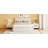 Size Upholstered Platform Bed With 4 Drawers And Golden Edge On The Headboard  Footboard,-2100993412