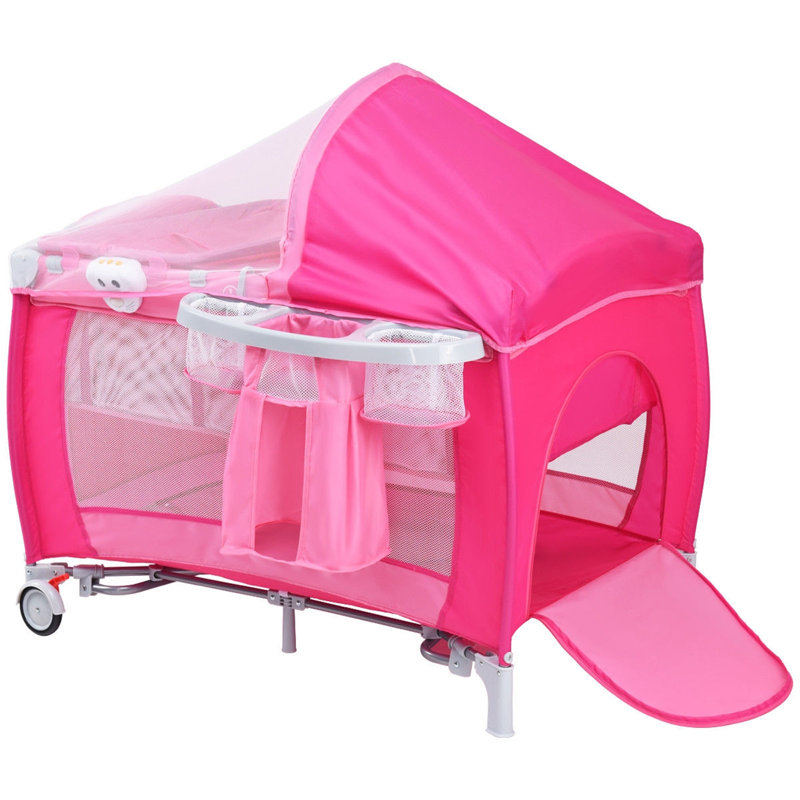 Panier Moïse pliable, Rose