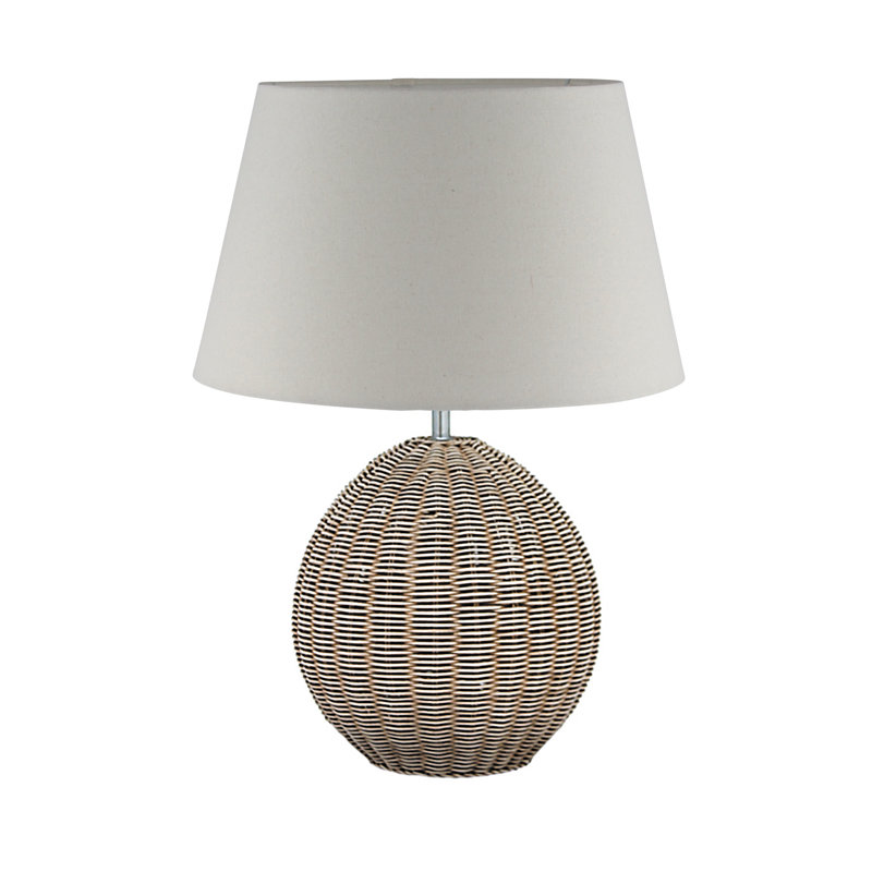 Azure Wicker/Rattan Table Lamp