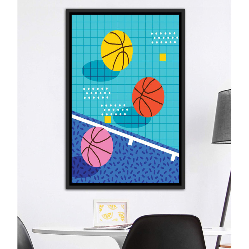 Alljour - reproduction d'art, Pas de tapis, H 60 po x l 40po x P 1,5 po, Toile avec cadre noir