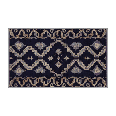 Tapis gris lavable à la machine