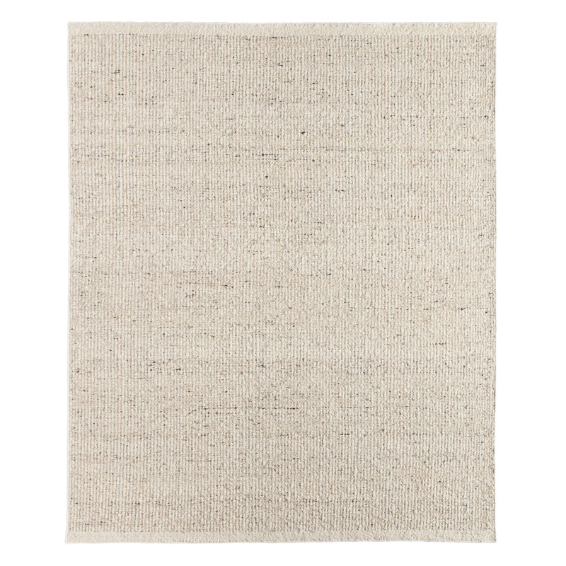 Jaipur Living Amgala LEO14 Handmade Solid Ivory Area Rug (10'x14'), Rectangle 9' x 12'