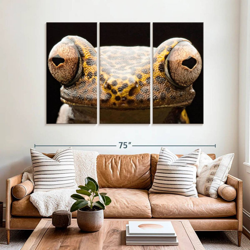 Brampt Tree Frog Eyes, 42" H x 65" W