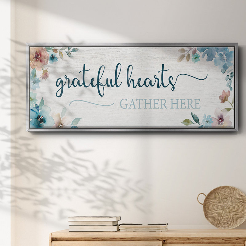 Grateful Hearts- Framed Canvas