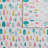 4 Pcs Queen Cotton Printed Sheet Set White Holiday Trees