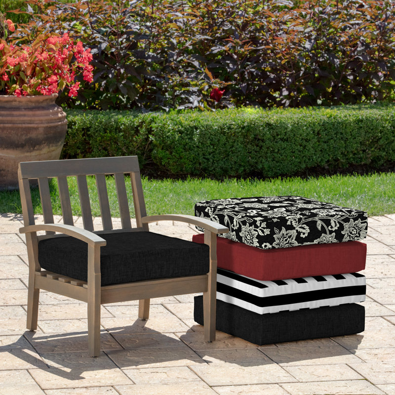 ARDEN Outdoor Seat Cushion, Black