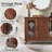 45" 3-Drawer Sideboard Buffet, Mid-Century Door Accent Cabinet-938149892