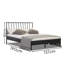 Sentire Geometric Design Metal Bed Frame-1733367347