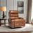 21"Seat Width,Large Size Electric Power Lift Recliner Chair Sofa For Elderly, 8 Point Vibration Massage And Lumber Heat, Remote Control, Side Pockets And Cup Holders, Cozy Fabric, Overstuffed Arm Pu-158480097