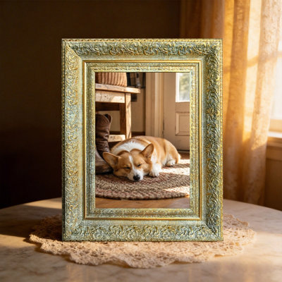 8" x 10" Antique Gold 1PC Gallery Inspired Picture Frame for Wedding Gifts