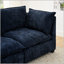 Causeuse Comfy Cloud Couch avec 2 repose-pieds, causeuse modulaire en chenille moderne pour salon, appartement, studio, bureau (bleu)-1193146560