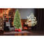 Arbre de Noël 9 pi avec 2435 pointes et 700 lumières à DEL blanc chaud - branches mixtes en PVC + PE, structure à charnières pour une installation facile, support en métal pour un soutien solide, décoration luxueuse des Fêtes-405748500