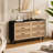 Annslee 59.06" 6-Drawers Rattan Dresser Rattan Bedroom Furniture Rattan Storage Rattan Chest-1885409869