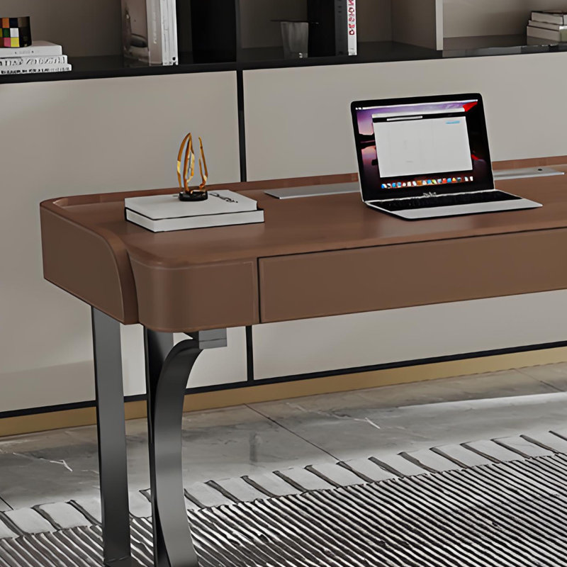 Élégant bureau haut de gamme en bois massif, H 29,52 po x l 70,86 po x P 23,62 po