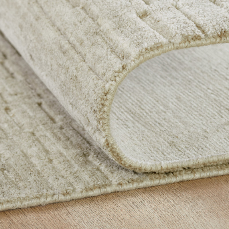 Tapis en laine Luxe, Rectangulaire 2 pi x 3 pi, Ivoire/beige