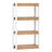 1 Pcs 4 Tier Bookshelf Wooden Bookcase With Dual Anti-tipping Kits Open Shelving Unit Natural-1677617673