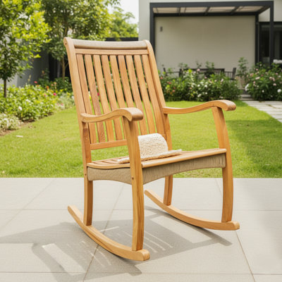 Cotesfield Outdoor Teak Rocking Chair