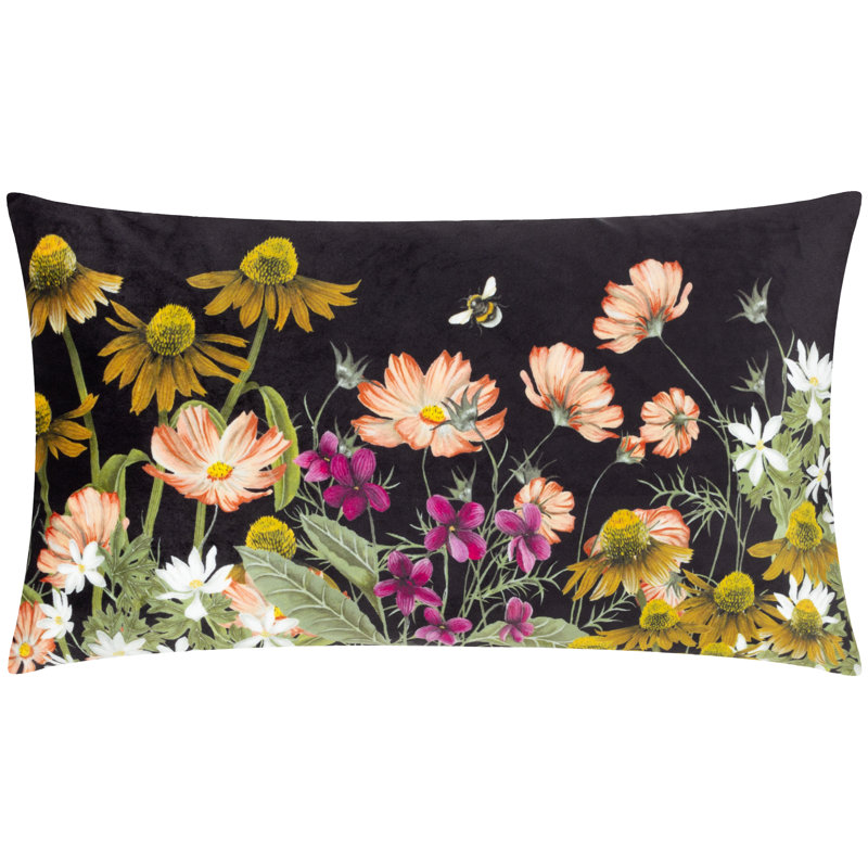 Braywick Floral Floral Rectangular Throw Cushion, Polyester