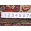 Tapis traditionnel rouge à motif floral 4 x 5