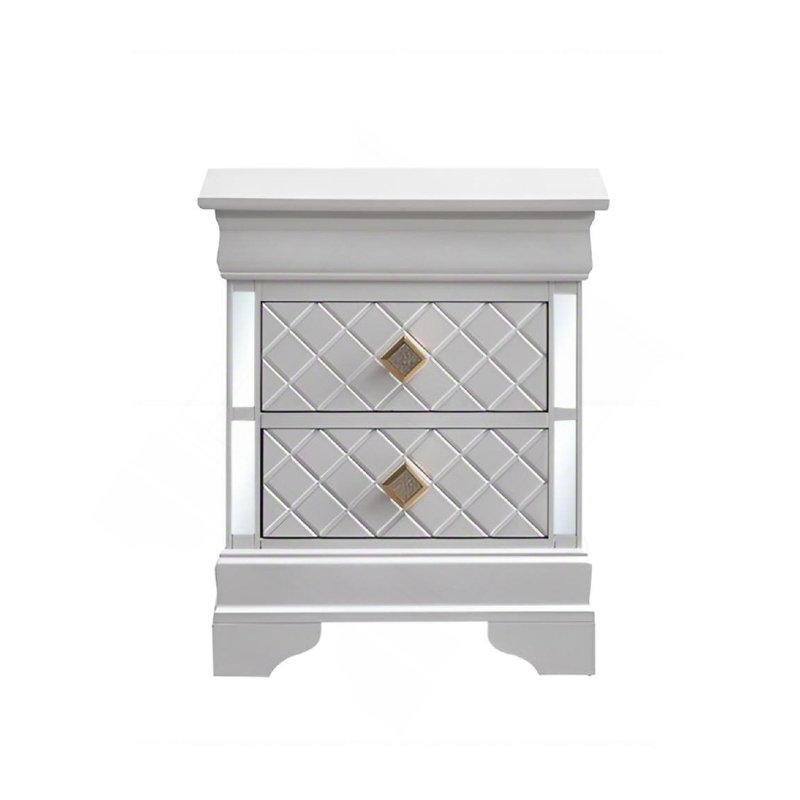 Verona G6735-N Nightstand  Pearl White