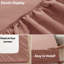 Super Soft Microfiber Fitted Sheet – 25cm Deep Pocket, Brushed Finish-119208571-119208577