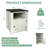Gracie Oaks Nightstand With A Cabinet, 2 Built-In AC Outlets, 1 USB And 1 Type C-2086772224-2081407836