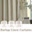 Burlap Look Rod Pocket Linen Textured Curtains-308455435-308455434