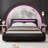 LED Platform Bed Frame With Adjustable Headboard-1089561294-1089561295