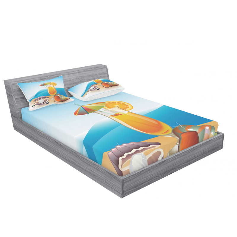Microfiber Sheet Set, Full Sheet Set with Fitted Sheet