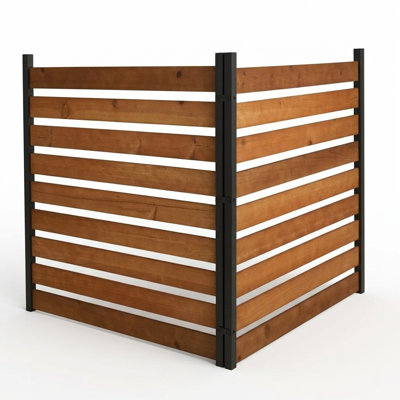 H 42 po x l 38 po x 2 panneaux de protection pour l'intimité en bois de pin pour clôture de patio
