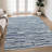 Machine Washable Indoor/Outdoor Chantille ACN2907 Striped Rug-724074940-724074884