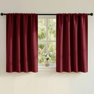 Blackout Curtains for Bedroom, Thermal Insulated Drapes Rod Pocket Privacy Protected Window Panels for Living Room
