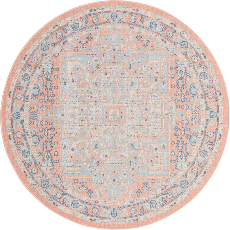 Marciel Oriental Indoor Rug, Round 7'