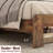 Wood Platform Bed Frame with Storage LED Light Headboard and 2 USB , Noise Free,No Box Spring Needed and Large Under Bed Storage,Dark Brown-461780404